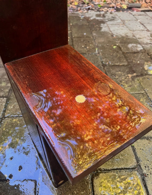Fuglehuset i jatoba træ
